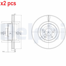 X2 PCS BG2827C BRAKE DISC