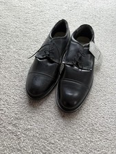 PAIR OF SIZE 10 BLACK FORMAL / OFFICE BLACK SHOES. NEW + TAGS. RRP £25. AIRTRED