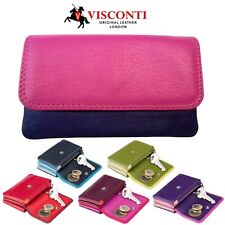 Mini Purse Soft Leather Multicolour Keyring Coins Cards Visconti New RB99