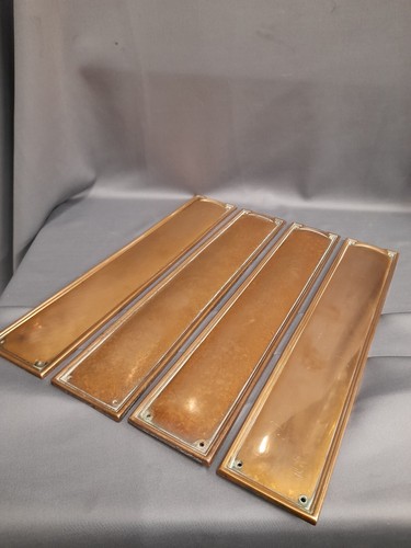 Brass door finger plates - 4,