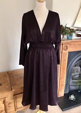 Zara Aubergine Purple Satin