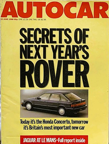 Autocar magazine jun - autocar, 15-jun-88