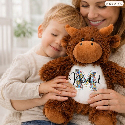 Personalised highland cow - highland,