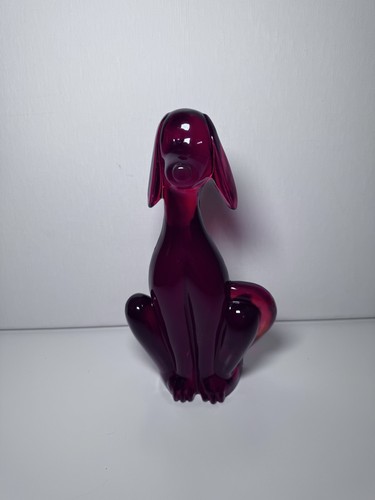 Vintage viking glass ruby red - vintage,