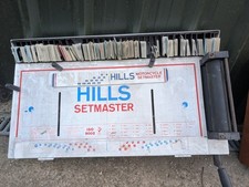 Hills Setmaster Original Vintage Motorcycle Number Plate Maker MAN CAVE WALL ART