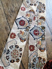 Antique Victorian Tapestry Bell Pull  Pannel