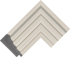 X LARGE Modern High Gloss Black Laca Stepped Mirror - Large Choice of Sizes