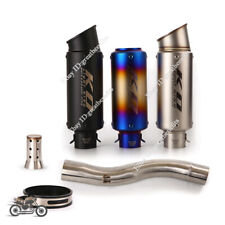 Slip-On Exhaust Set Mid Pipe 51mm Muffler Tips For Ducati Scrambler Monster 797