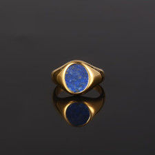 Men's Ring Blue Lapis Lazuli