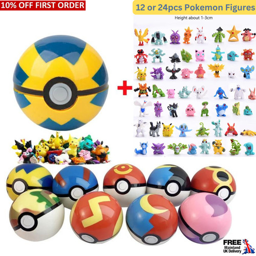 24pc pokemon action figures - 12/24pc,