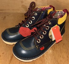 Kids Navy Blue Kickers Size 33/UK size 1 BNWT