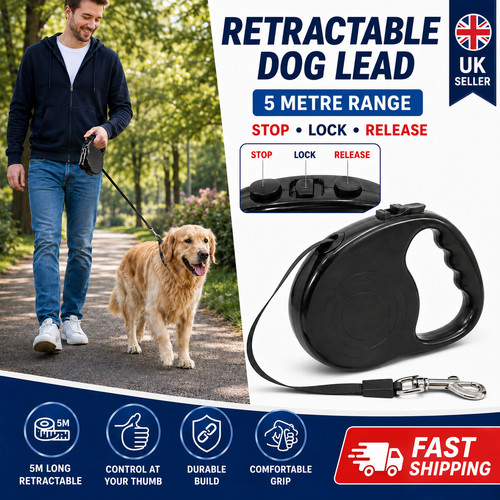 Retractable dog lead - retractable,