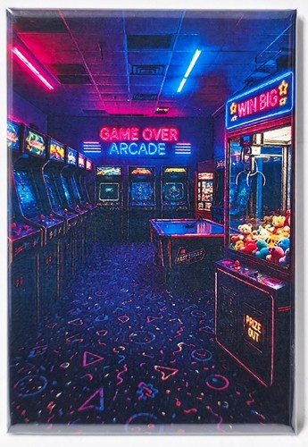 80s neon arcade - 80s, machine