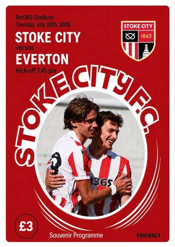 Stoke city friendly everton - v,