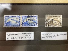 German stamps. German Zeppelin