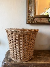 Vintage Wicker Waste Paper