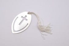 Vintage silver cross bookmark - vintage,