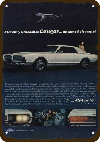 1967 mercury cougar 289 8 - cougar, v-8