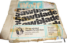 5 x VINTAGE WOLF CIRCULAR SAW BLADES 235 mm 9 1/4 *USED BUT RE-SHARPENED*