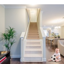 Retractable Stair Gate Safety-Gates for Kids Child Children for Doorways Stairs