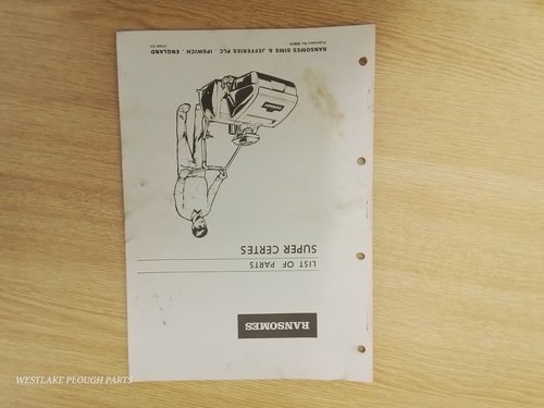 Ransomes parts list super - ransomes,