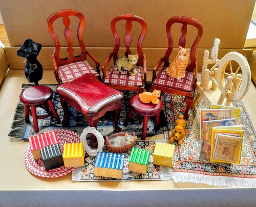 Dolls house miniature job - house, lot