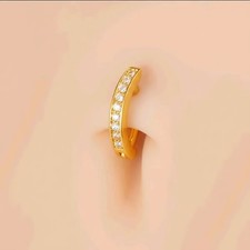 Hinged Belly Bar Piercing