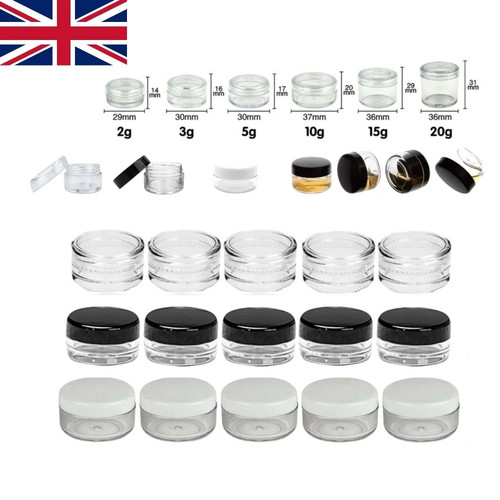 20g clear plastic - clear, sample