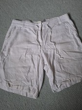 Next White Linen Shorts Size 12