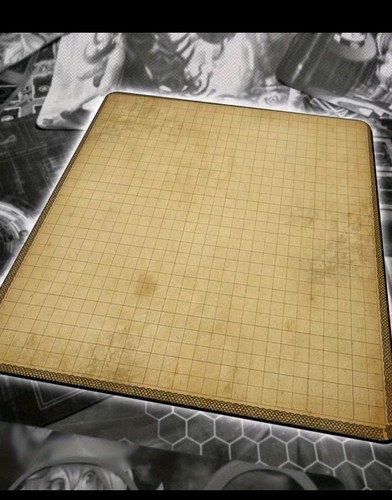 Rpg grid playmat rubber - d&d,