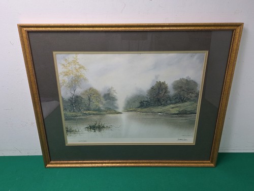 Large framed waterscape - framed,