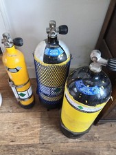 scuba diving cylinders tanks 2x 10 litres 1x litres 