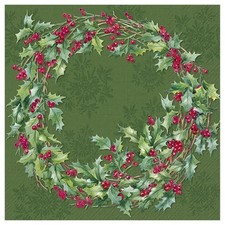 Ilex Wreath Green Holly