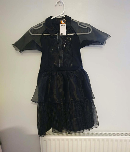 Girls black sequin fit flare - girls, &