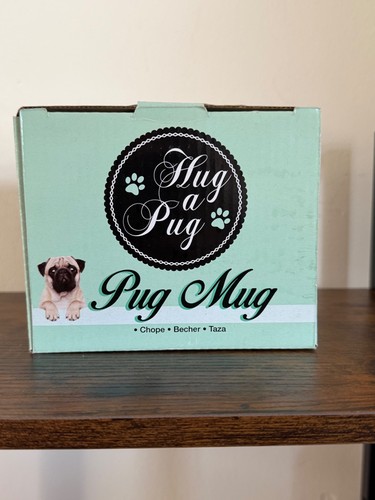 Novelty hug pug - pug", mug
