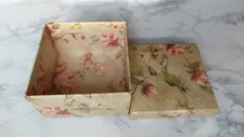 Decorative Storage Box, Square Cardboard Storage Box