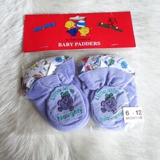 Vintag Roger Hargreaves LITTLE MISS NAUGHTY Booties 6 to 12 M VBaby Padders Shoe