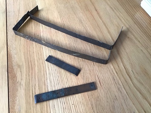 Antique writing slope - slope, brass