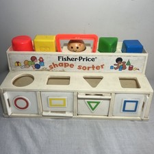 Vintage Fisher Price Shape Sorter Toy 1974 31cm X 14cm