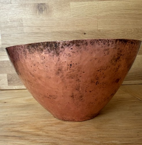Vintage beaten copper bowl - beaten,