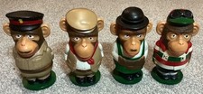 Full Set of 4 Vintage PG Tips Tea Monkey / Chimp Egg Cups fabulous condition