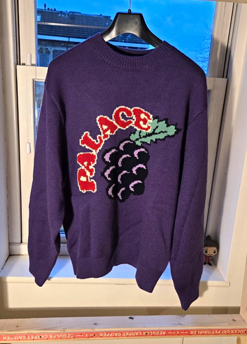 Palace grape knit purple mens - grape,