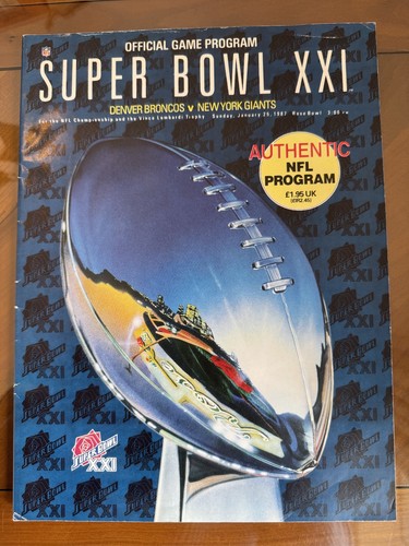 Nfl super bowl xxi 1987 - super,