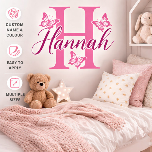 Custom name wall stickers - name,