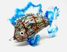 Sublime Murano 20th Century Art Glass Freeform Tropical Fish Sculpture