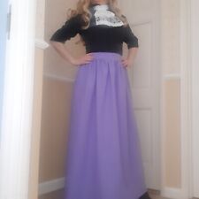 Long Lavender Skirt Victorian Edwardian Regency Fancy Dress Costume M 10-14 New