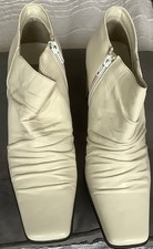Wallis cream leather ruched