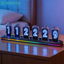 RGB Nixie Tube Clock LED Glows