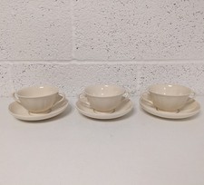 Wedgwood Queens Plain Soup Cup & Saucer Set 