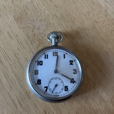 BRITISH MILITARY winding Pocket Watch ~ Trench watch ~ Broad Arrow GTSP